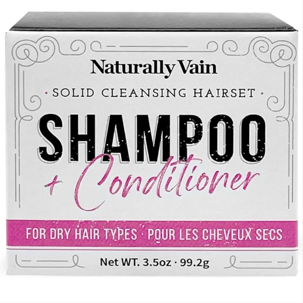 Naturally Vain Cleansing Hair Set Shampoo/Conditioner Handmade Dry Hair NEW